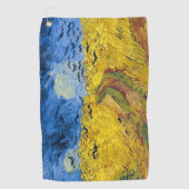 Vincent van Gogh - Wheatfield met Crows Golfhanddoek (Voorkant)