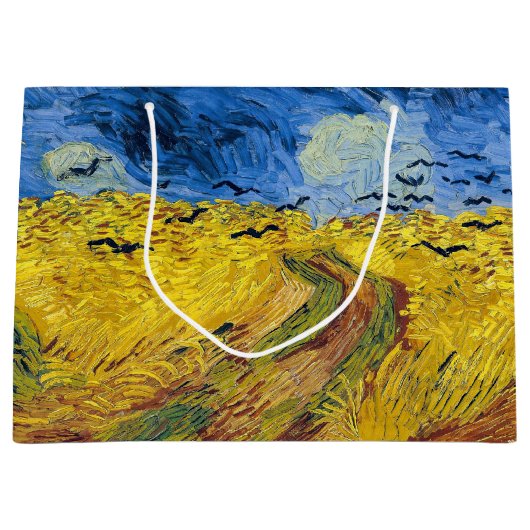 Vincent van Gogh - Wheatfield met Crows Groot Cadeauzakje (Voorkant)