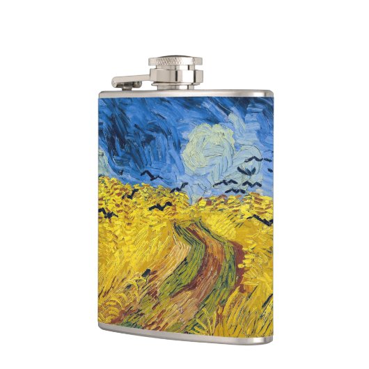 Vincent van Gogh - Wheatfield met Crows Heupfles (Links)
