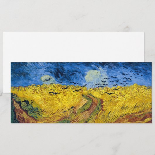 Vincent van Gogh - Wheatfield met Crows Kaart (Voorkant / Achterkant)