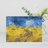 Vincent van Gogh - Wheatfield met Crows Kaart (Staand voorkant)