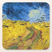 Vincent van Gogh - Wheatfield met Crows Kartonnen Onderzetters (Voorkant)