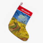 Vincent van Gogh - Wheatfield met Crows Kleine Kerstsok (Voorkant (Hangend))