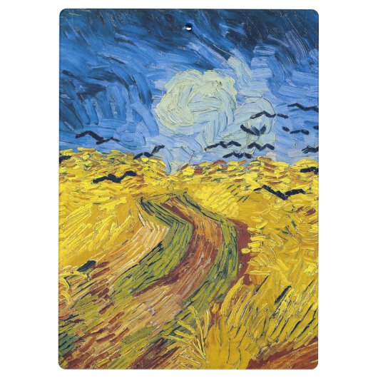 Vincent van Gogh - Wheatfield met Crows Klembord (Achterkant)