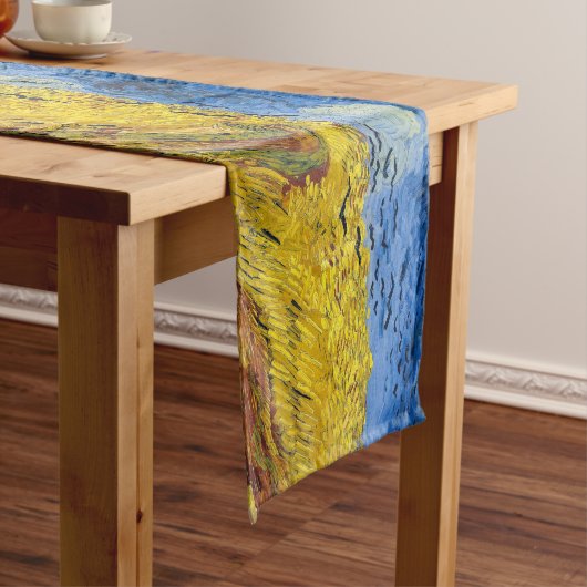 Vincent van Gogh - Wheatfield met Crows Korte Tafelloper (Voorbeeld)