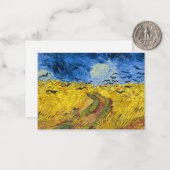 Vincent van Gogh - Wheatfield met Crows Notitiekaartje (Voorkant / Achterkant in situ)