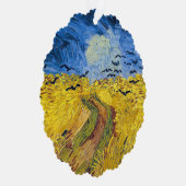 Vincent van Gogh - Wheatfield met Crows Ornament Kaart (Rechts)