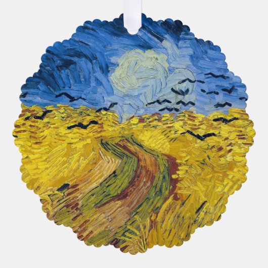 Vincent van Gogh - Wheatfield met Crows Ornament Kaart (Voorkant)