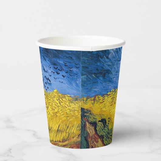 Vincent van Gogh - Wheatfield met Crows Papieren Bekers (Rechts)