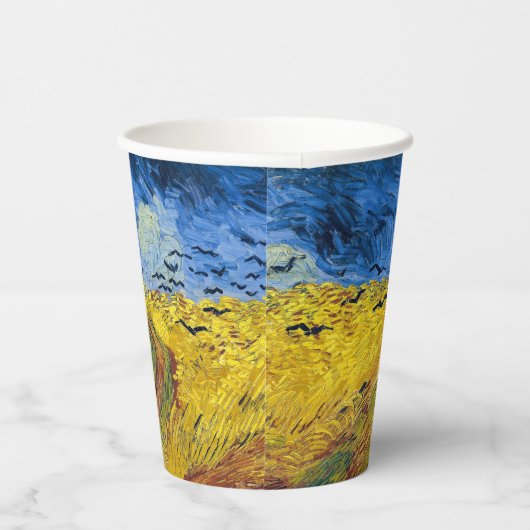 Vincent van Gogh - Wheatfield met Crows Papieren Bekers (Rechts)