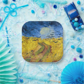Vincent van Gogh - Wheatfield met Crows Papieren Bordje (Feest)