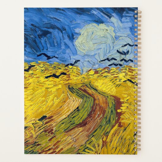 Vincent van Gogh - Wheatfield met Crows Planner (Achterkant)