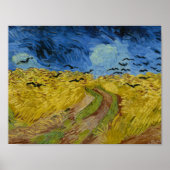 Vincent van Gogh - Wheatfield met Crows Poster (Voorkant)