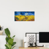 Vincent van Gogh - Wheatfield met Crows Poster (Thuiskantoor)