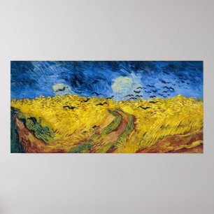 Vincent van Gogh - Wheatfield met Crows Poster