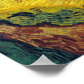 Vincent van Gogh - Wheatfield met Crows Poster (Hoek)