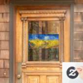 Vincent van Gogh - Wheatfield met Crows Raamsticker (Huis Deur)