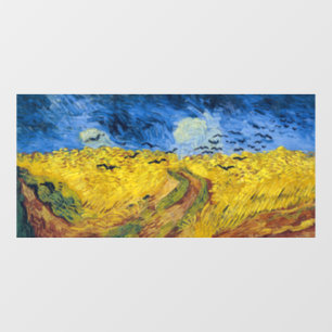 Vincent van Gogh - Wheatfield met Crows Raamsticker