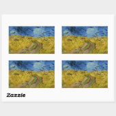 Vincent van Gogh - Wheatfield met Crows Rechthoekige Sticker (Vel)