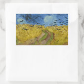 Vincent van Gogh - Wheatfield met Crows Rechthoekige Sticker (Tas)