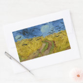 Vincent van Gogh - Wheatfield met Crows Rechthoekige Sticker (Envelop)