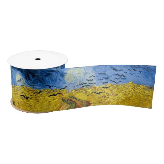 Vincent van Gogh - Wheatfield met Crows Satijnen Lint (Spoel)