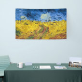 Vincent van Gogh - Wheatfield met Crows Spandoek (Beurs)