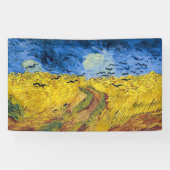 Vincent van Gogh - Wheatfield met Crows Spandoek (Horizontaal)