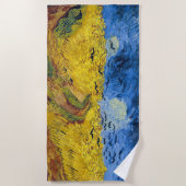 Vincent van Gogh - Wheatfield met Crows Strandlaken (Voorkant)