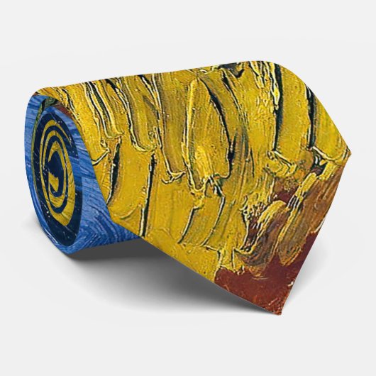 Vincent van Gogh - Wheatfield met Crows Stropdas (Opgerold)