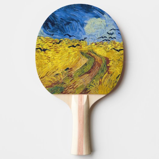 Vincent van Gogh - Wheatfield met Crows Tafeltennisbatje (Voorkant)