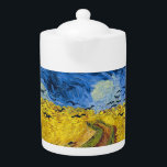 Vincent van Gogh - Wheatfield met Crows Theepot<br><div class="desc">Tarweveld met kraaien / Champ de ble aux corbeaux - Vincent van Gogh,  1890 in Auvers-sur-Oise</div>