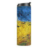 Vincent van Gogh - Wheatfield met Crows Thermosbeker (Gedraaid links)