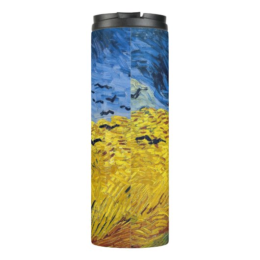 Vincent van Gogh - Wheatfield met Crows Thermosbeker (Achterkant)