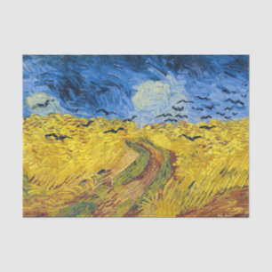 Vincent van Gogh - Wheatfield met Crows Tissuepapier