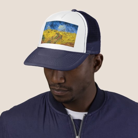 Vincent van Gogh - Wheatfield met Crows Trucker Pet (In situ)