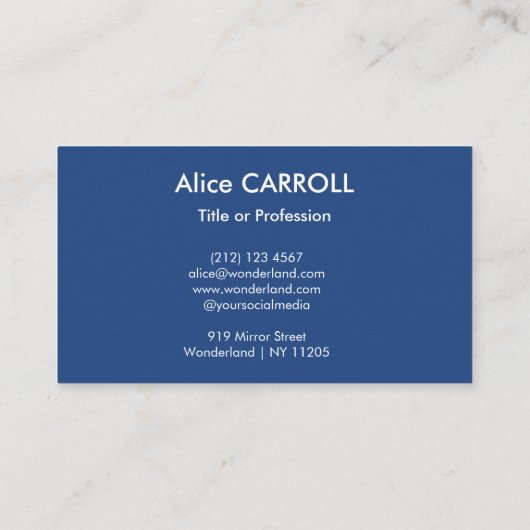 Vincent van Gogh - Wheatfield met Crows Visitekaartje (Achterkant)