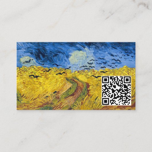 Vincent van Gogh - Wheatfield met Crows Visitekaartje (Voorkant)
