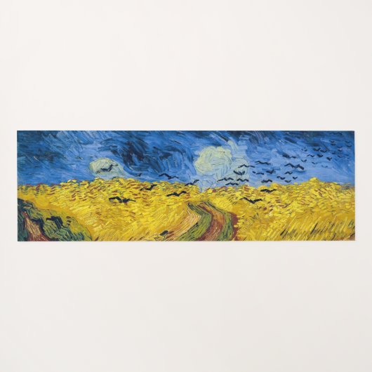 Vincent van Gogh - Wheatfield met Crows Yogamat (Achterkant (horizontaal))