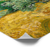 Vincent van Gogh Wheatfield met Cypresses Poster (Hoek)