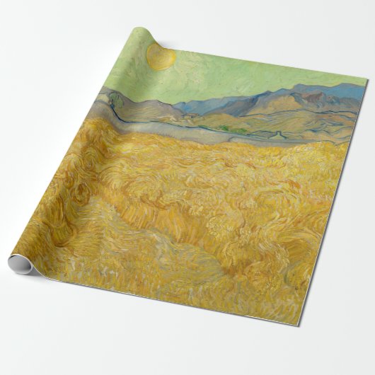 Vincent van Gogh - Wheatfield met een Reaper Cadeaupapier (Uitgerold)