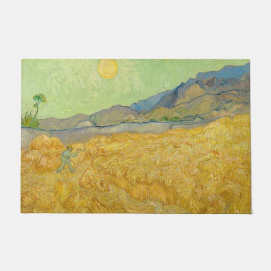 Vincent van Gogh - Wheatfield met een Reaper Deurmat (Voorkant)