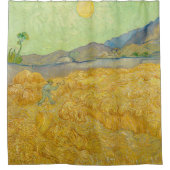 Vincent van Gogh - Wheatfield met een Reaper Douchegordijn (Voorkant)