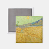 Vincent van Gogh - Wheatfield met een Reaper Magneet (Voorkant / Achterkant)