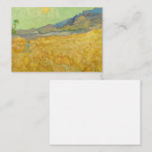 Vincent van Gogh - Wheatfield met een Reaper Notitiekaartje (Voorkant / Achterkant)