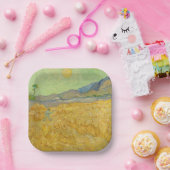 Vincent van Gogh - Wheatfield met een Reaper Papieren Bordje (Feest)