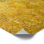 Vincent van Gogh - Wheatfield met een Reaper Poster (Hoek)