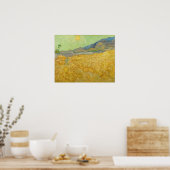 Vincent van Gogh - Wheatfield met een Reaper Poster (Keuken)