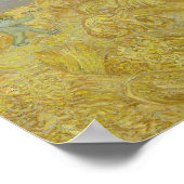 Vincent van Gogh - Wheatfield met een Reaper Poster (Hoek)