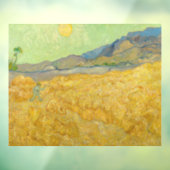 Vincent van Gogh - Wheatfield met een Reaper Raamsticker (Vel 3)